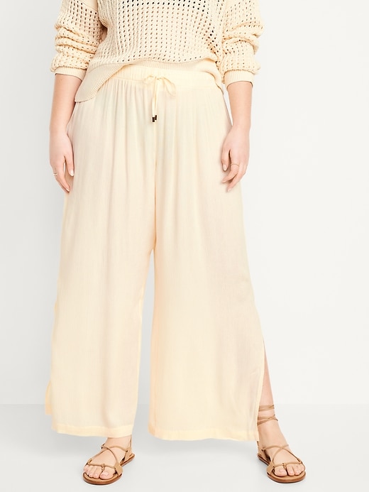 Image number 5 showing, High-Waisted Swim Cover-Up Pants