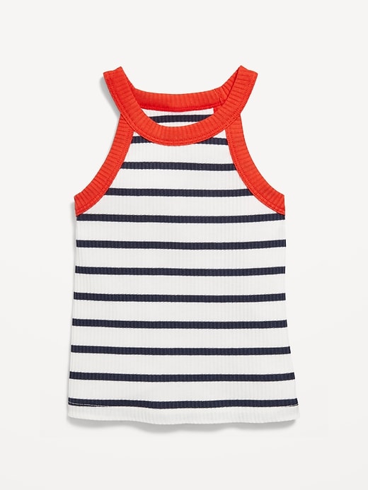 View large product image 1 of 1. Fitted Halter Tank Top for Toddler Girls