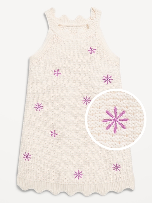 View large product image 1 of 2. Sleeveless Sweater Dress for Toddler Girls