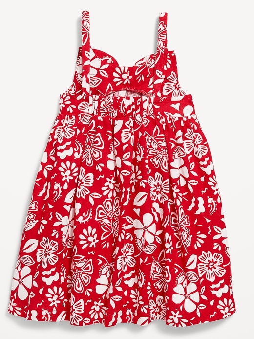 View large product image 2 of 2. Sleeveless Bow-Tie Dress for Toddler Girls