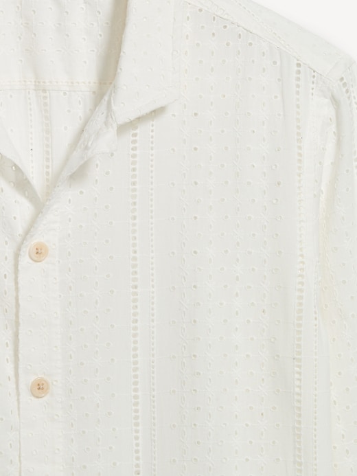 Image number 5 showing, Button-Front Eyelet Shirt