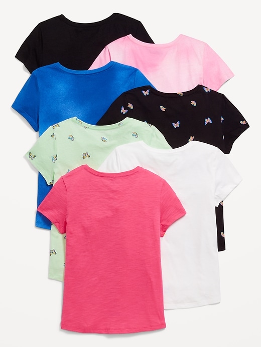 View large product image 2 of 2. Softest Short-Sleeve T-Shirt Variety 5-Pack for Girls