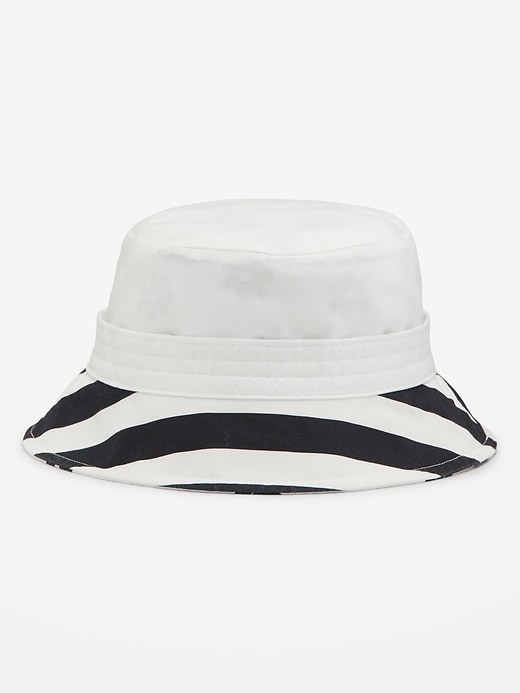 View large product image 2 of 2. Reversible Twill Bucket Hat for Girls