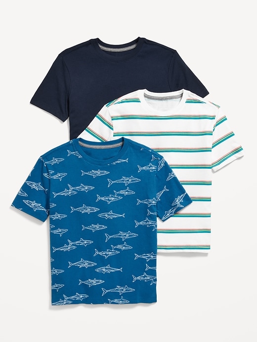 View large product image 1 of 2. Softest Short-Sleeve T-Shirt 3-Pack for Boys
