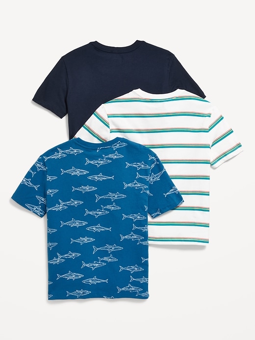 View large product image 2 of 2. Softest Short-Sleeve T-Shirt 3-Pack for Boys