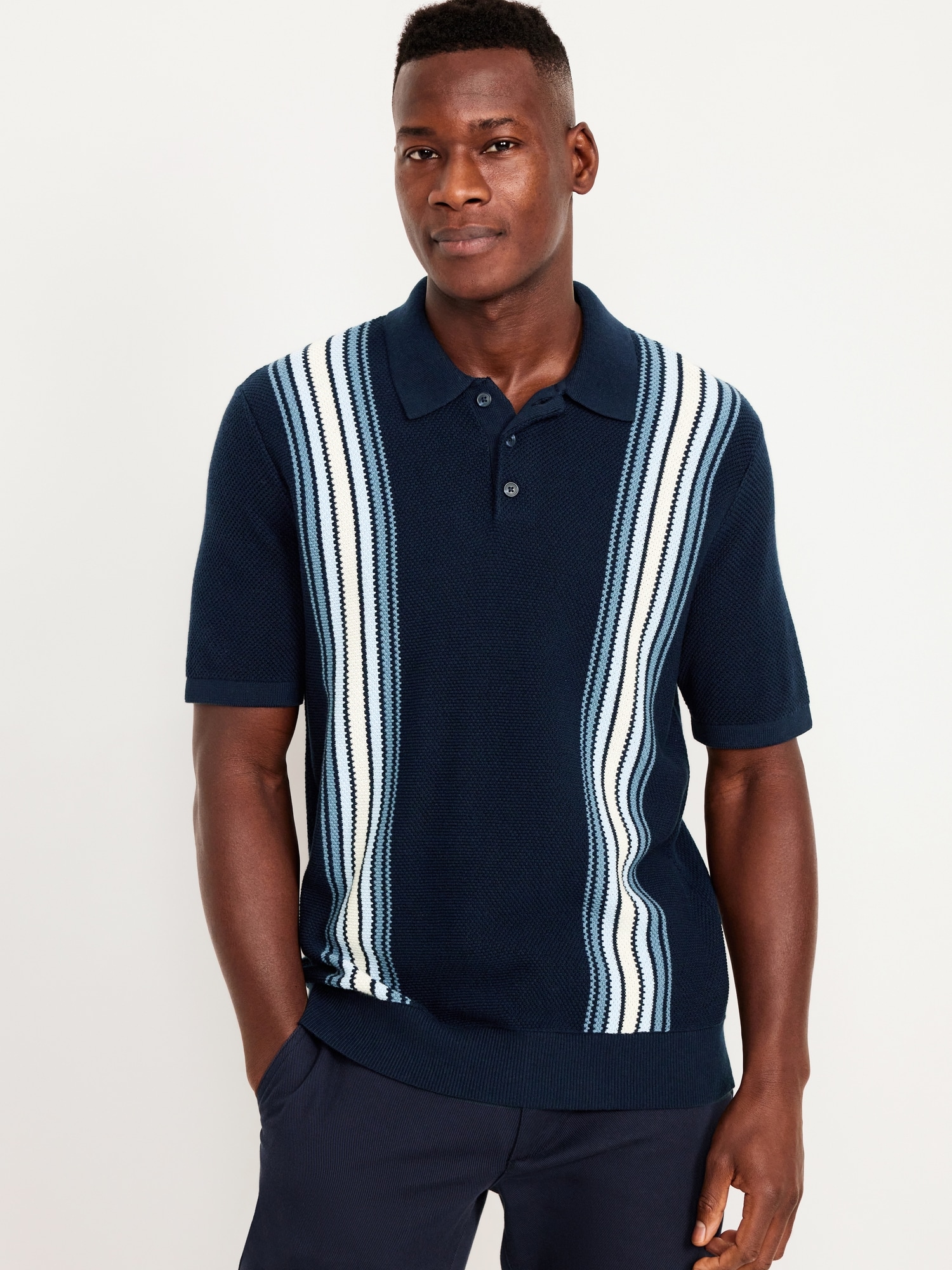 Classic Fit Polo Sweater