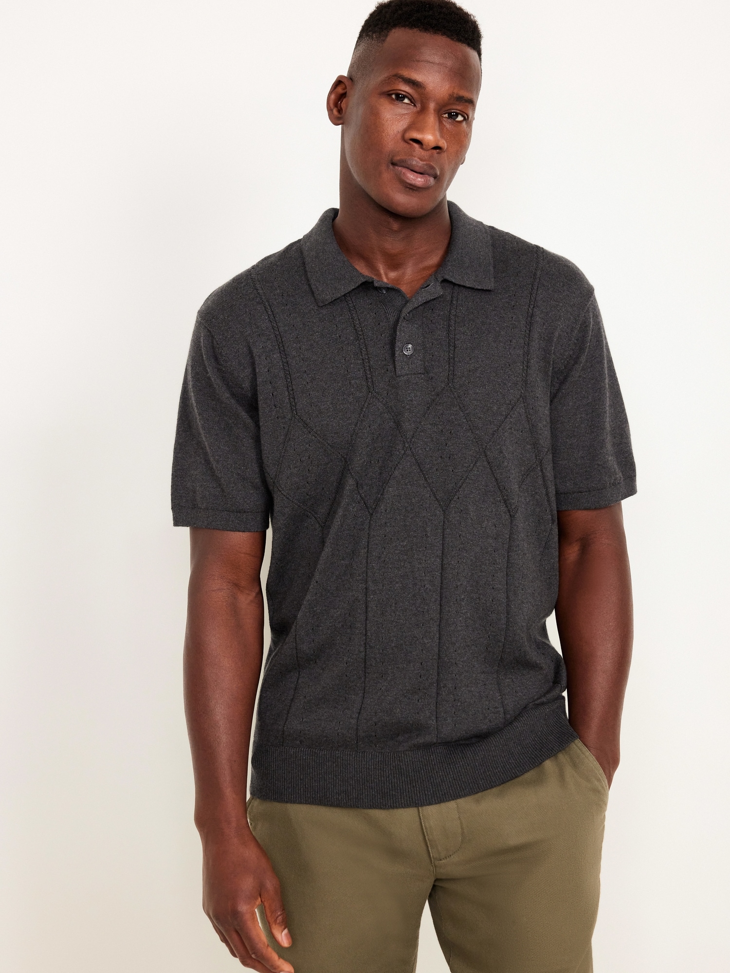 Classic Fit Polo Sweater