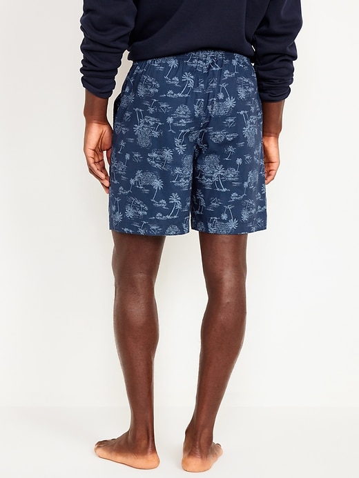 View large product image 2 of 3. Poplin Pajama Shorts -- 7-inch inseam