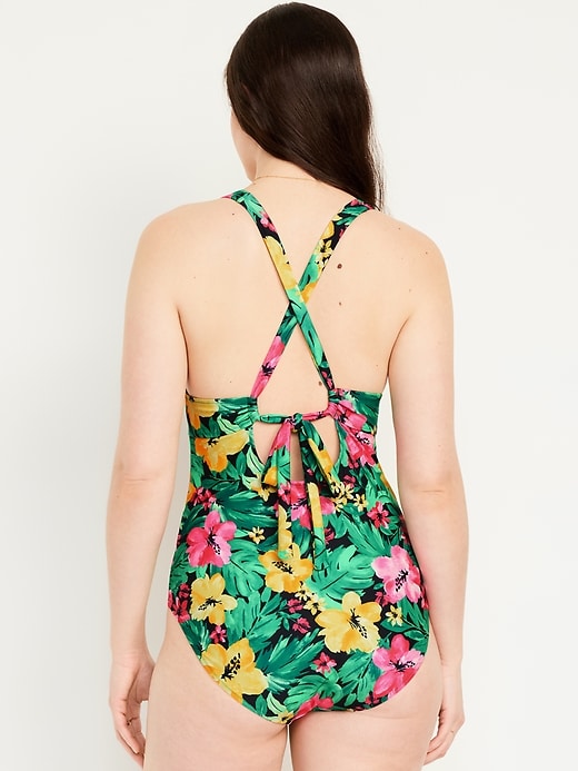 Image number 6 showing, Tie-Back One-Piece Swimsuit