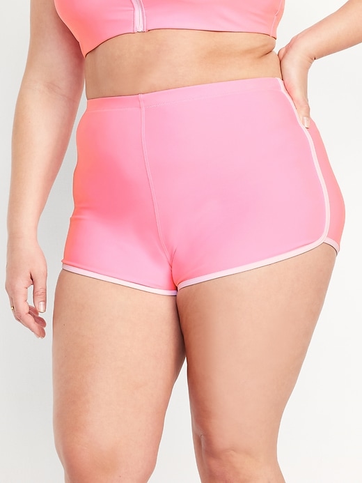 Image number 7 showing, High-Waisted Swim Shorts -- 1.5-inch inseam