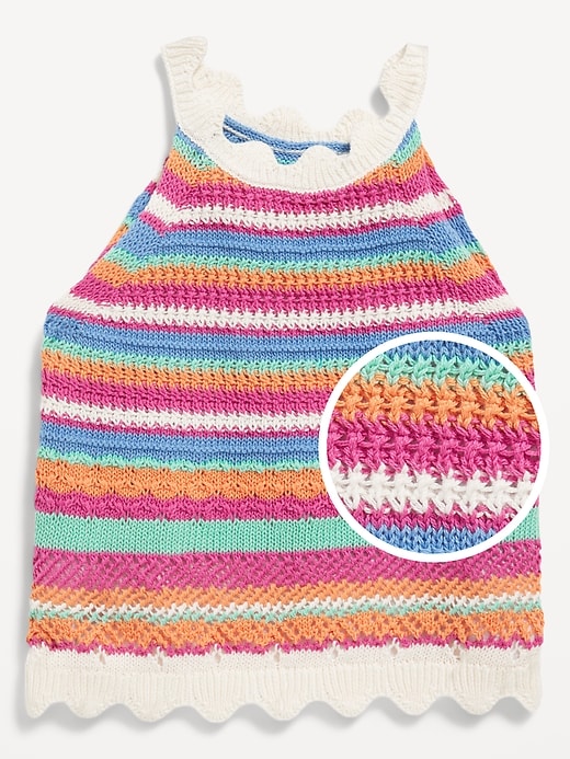 View large product image 1 of 3. Crochet-Knit Tank Top for Girls