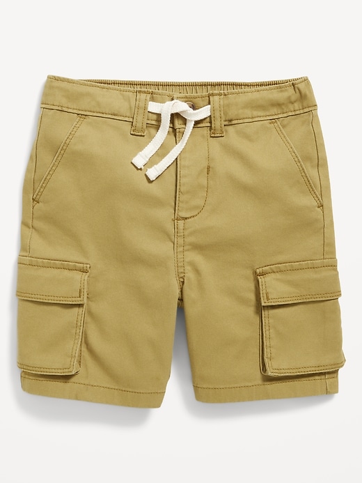 View large product image 1 of 2. Functional-Drawstring Cargo Shorts for Toddler Boys