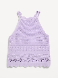 View large product image 3 of 4. Crochet-Knit Tank Top for Girls