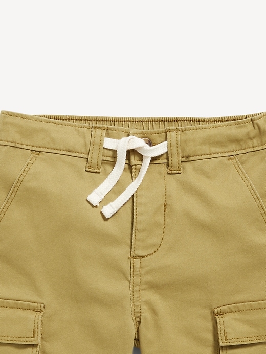 View large product image 2 of 2. Functional-Drawstring Cargo Shorts for Toddler Boys