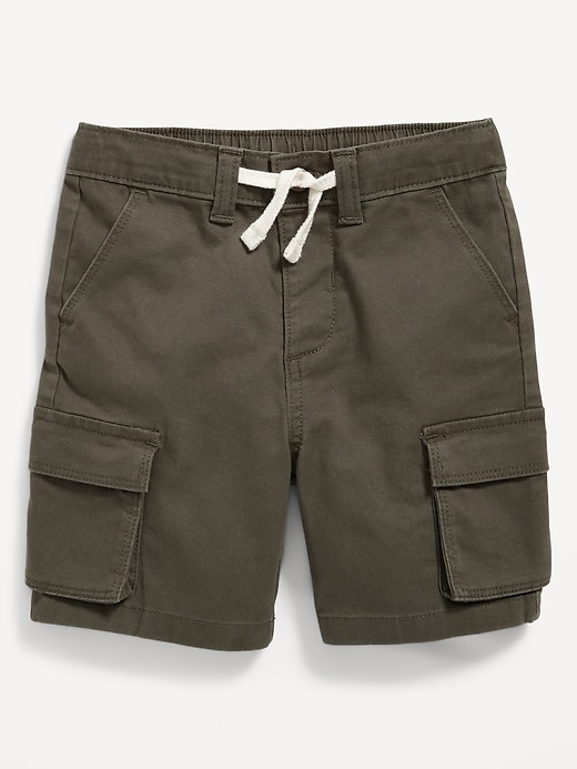 View large product image 1 of 3. Functional-Drawstring Cargo Shorts for Toddler Boys