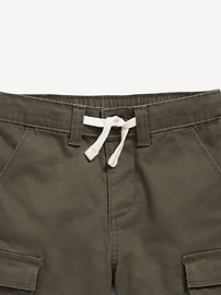 View large product image 3 of 3. Functional-Drawstring Cargo Shorts for Toddler Boys