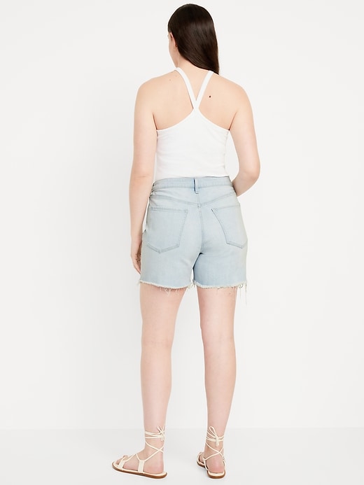 Image number 6 showing, High-Waisted OG Jean Shorts -- 5-inch inseam