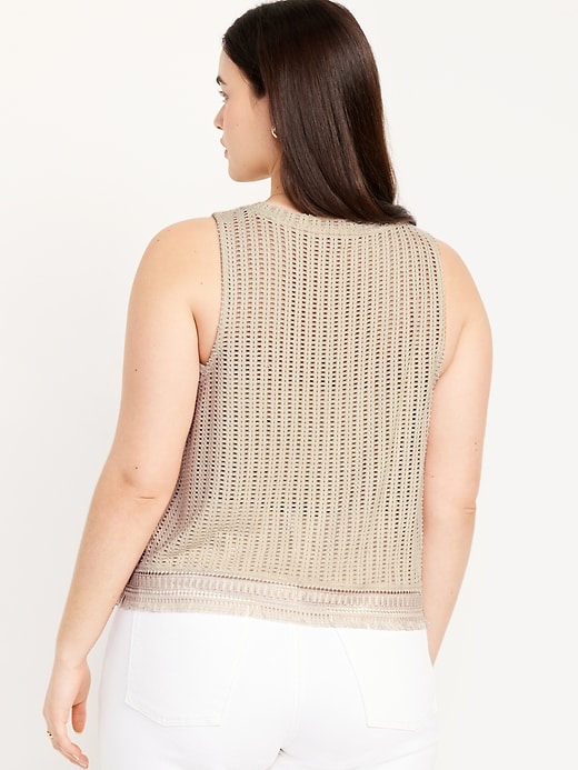 Image number 6 showing, Sleeveless Crochet Top