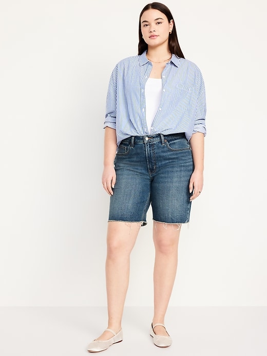 Image number 5 showing, High-Waisted OG Jean Shorts -- 9-inch inseam
