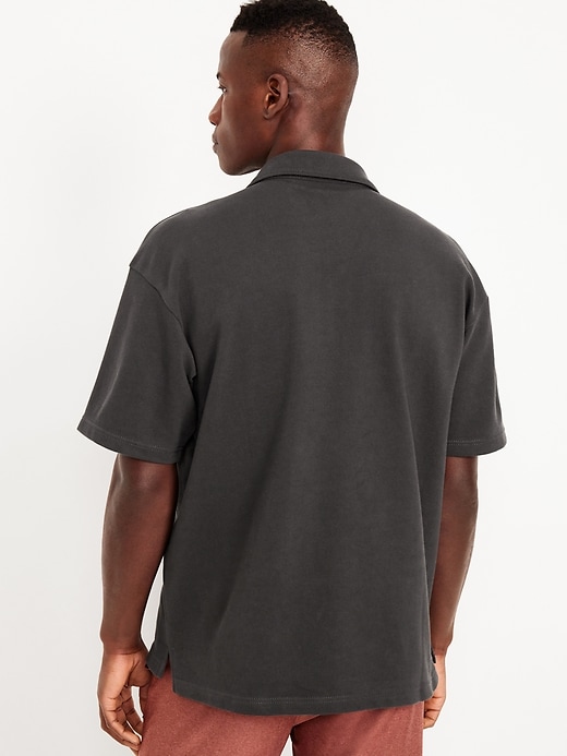 Image number 2 showing, Loose Fit Heavyweight Twill Polo