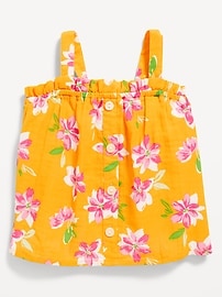 Image number 1 showing, Sleeveless Button-Front Top for Toddler Girls