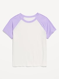 View large product image 3 of 4. Cloud 94 Soft Raglan-Sleeve T-Shirt for Girls
