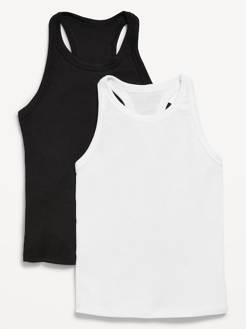 UltraLite Rib-Knit Performance Tank Top 2-Pack for Girls