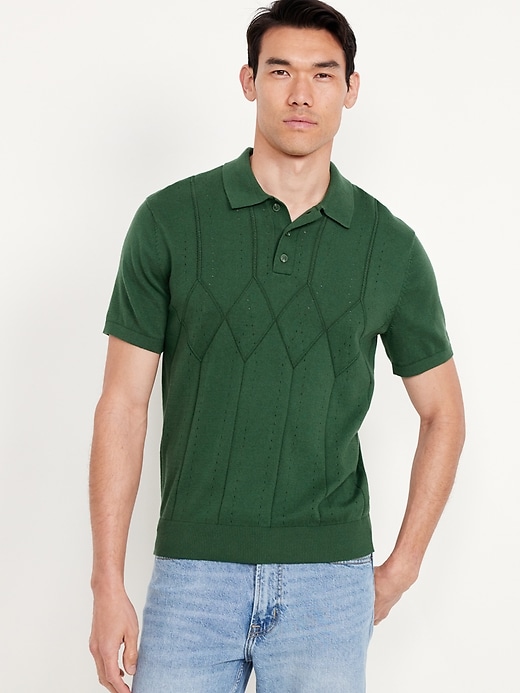 Image number 1 showing, Sweater-Knit Shirt