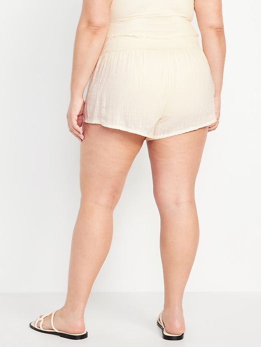 Image number 8 showing, High-Waisted Swim Coverup Shorts -- 1.5-inch inseam