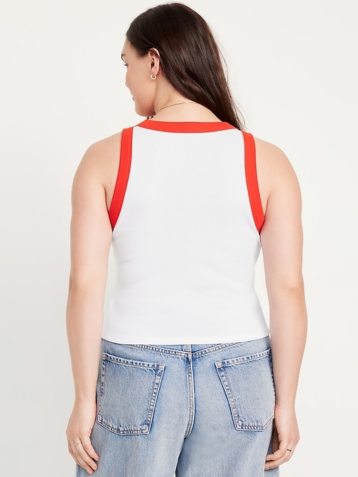Image number 6 showing, Graphic Crop Tank Top