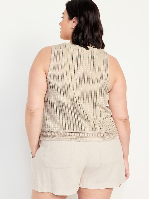 Image number 8 showing, Sleeveless Crochet Top