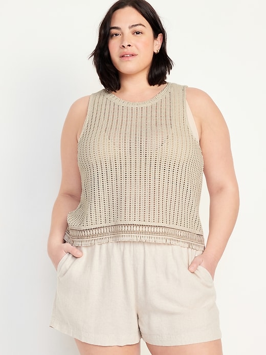 Image number 7 showing, Sleeveless Crochet Top
