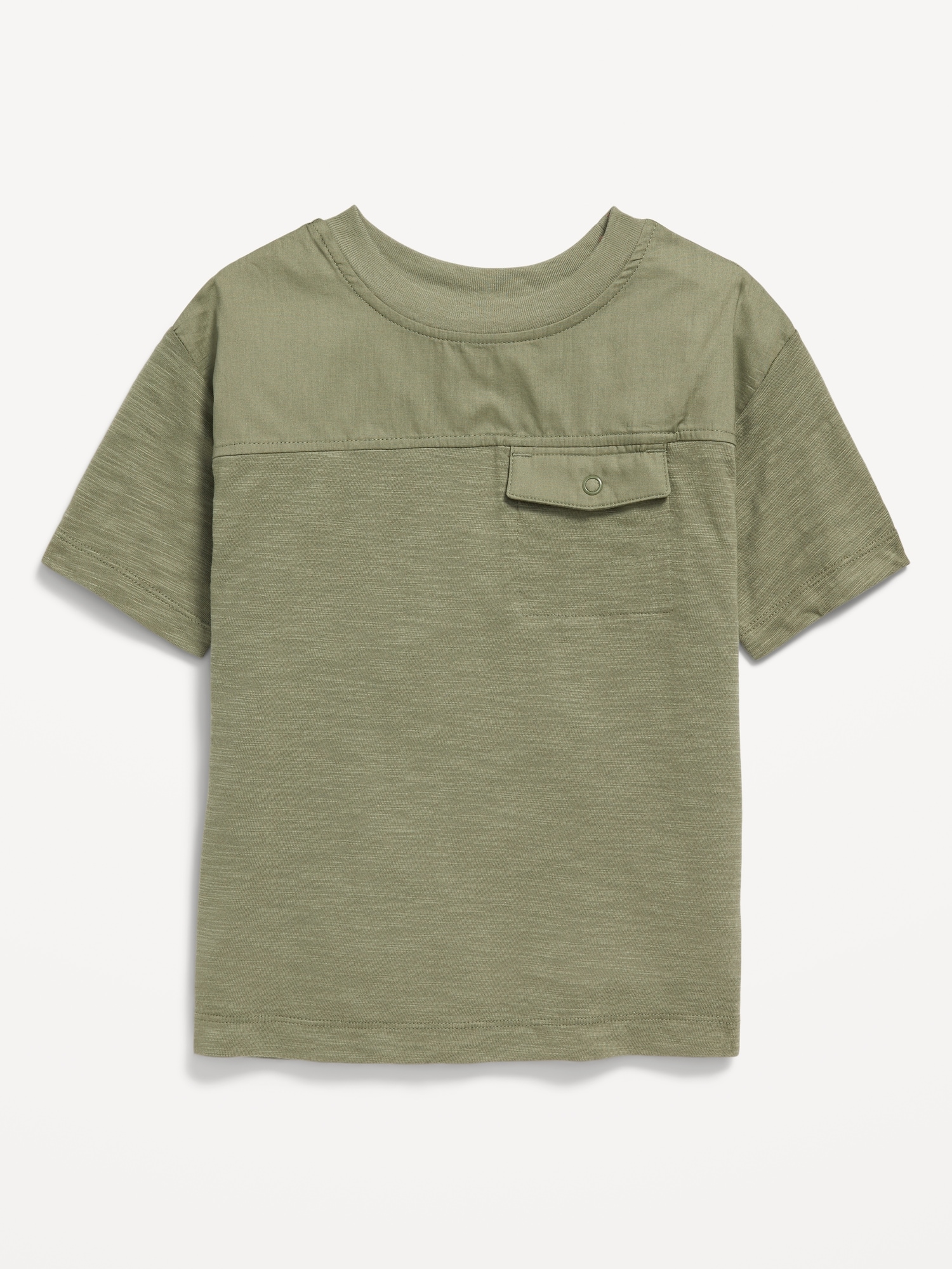 Oversized Flap-Pocket T-Shirt for Toddler Boys