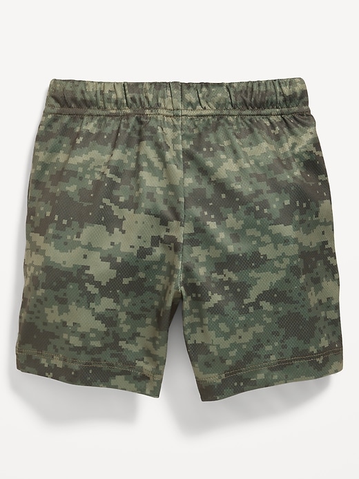 View large product image 2 of 3. Functional-Drawstring Mesh Shorts for Toddler Boys