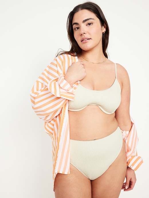 Image number 3 showing, Extra High-Waisted French-Cut Swim Bottoms