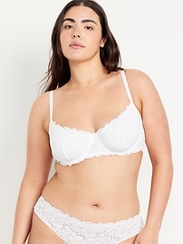 View large product image 5 of 8. Lace Underwire Balconette Bra