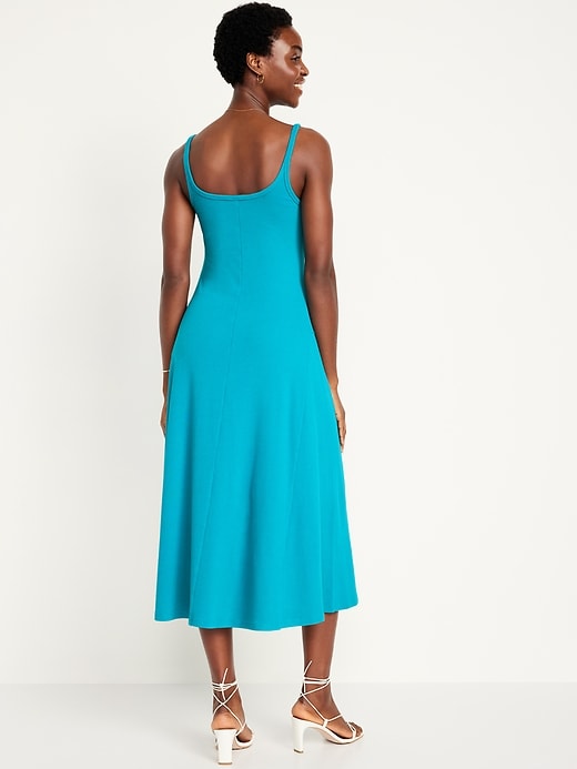 Image number 8 showing, Fit & Flare Rib-Knit Maxi Dress
