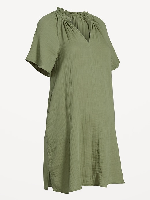 Image number 6 showing, Maternity Short Sleeve Swing Dress