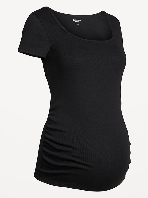 Image number 4 showing, Maternity Square-Neck T-Shirt