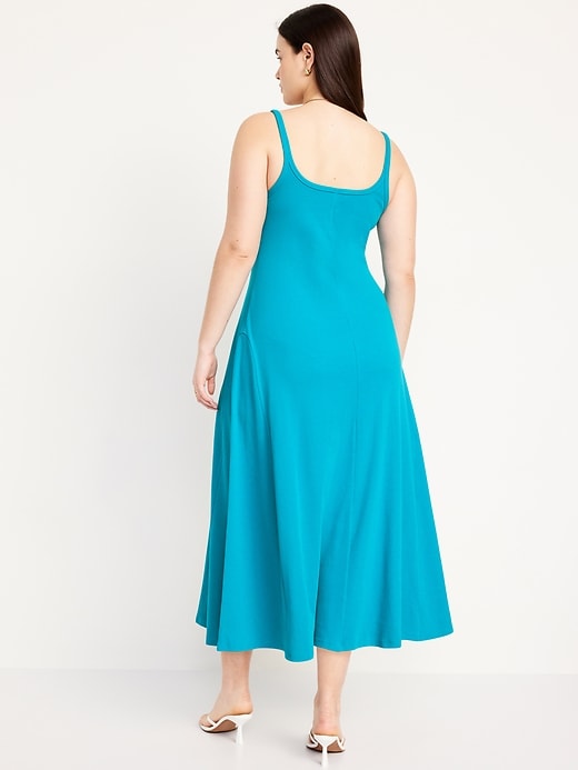 Image number 5 showing, Fit & Flare Rib-Knit Maxi Dress
