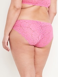 View large product image 8 of 8. Mid-Rise Lace Bikini Underwear