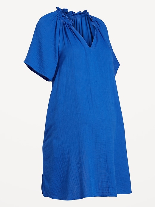 Image number 5 showing, Maternity Short Sleeve Swing Dress