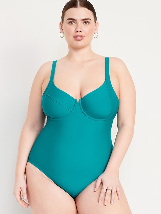 Image number 7 showing, Underwire One-Piece Swimsuit