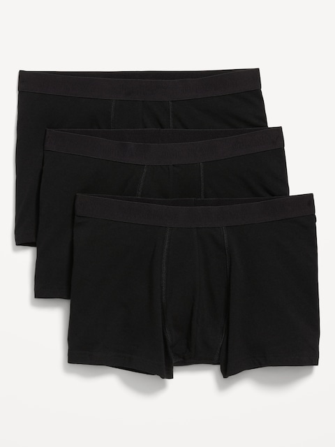 3-Pack Trunks -- 3-inch inseam - Black Jack