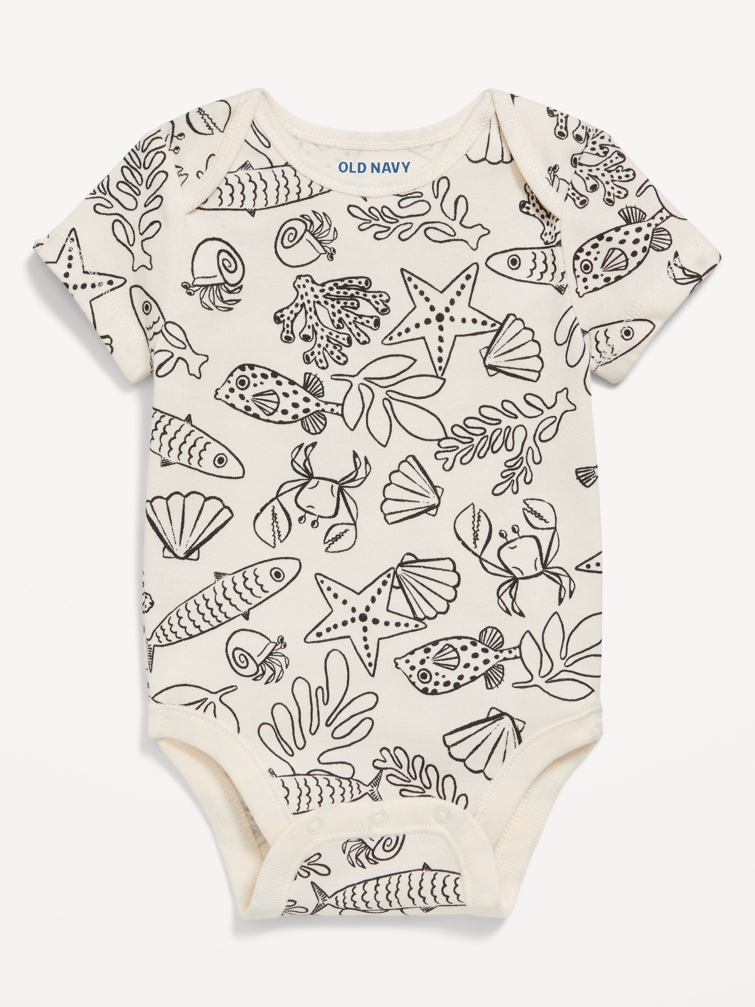 Printed Short-Sleeve Bodysuit for Baby