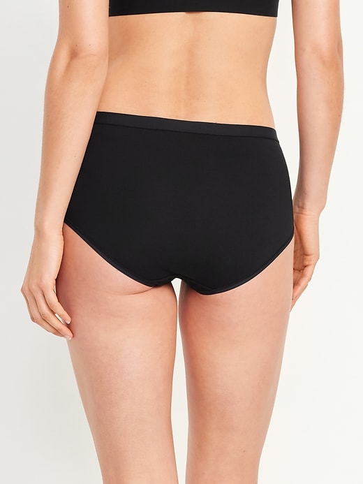 View large product image 2 of 3. High-Waisted Everyday Cotton Underwear  5-Pack