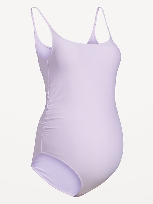 Image number 6 showing, Maternity Scoop Neck One-Piece Swimsuit