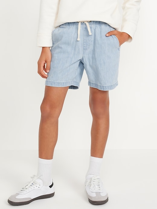 View large product image 1 of 4. Above Knee Pull-On Jean Shorts for Boys