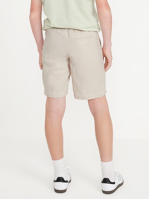 View large product image 2 of 4. Knee Length Linen-Blend Shorts for Boys