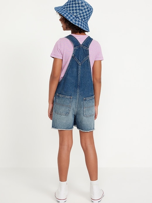 View large product image 2 of 4. Slouchy Straight Jean Shortalls for Girls